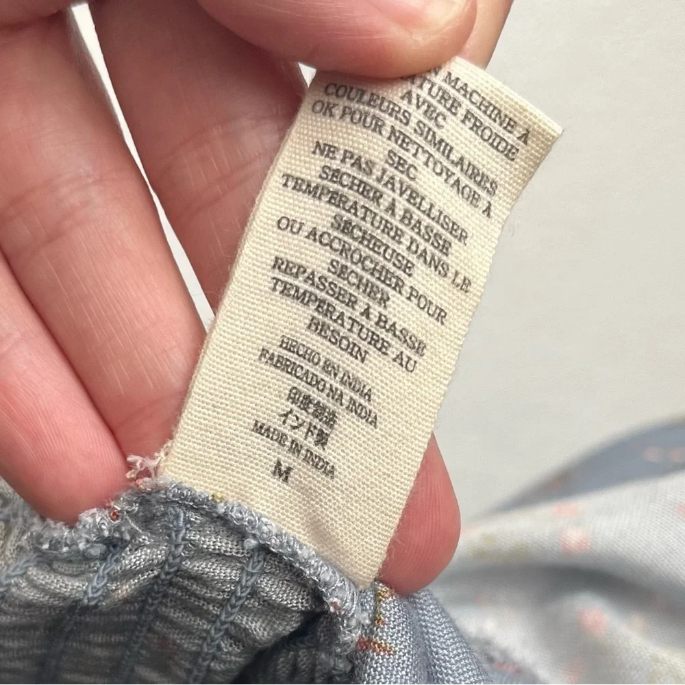 Jen’s Pirate Booty Dusty Blue and Floral Wilde Blouse and Skirt Set NWT - Picture 8 of 10